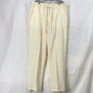 🌴Hat and Beyond Semi Sheer Linen Zip Front Pockets Pants